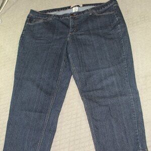 Just My Size Women's 24W Jeans 44x29 Stretch Classic Straight Medium Blue Denim